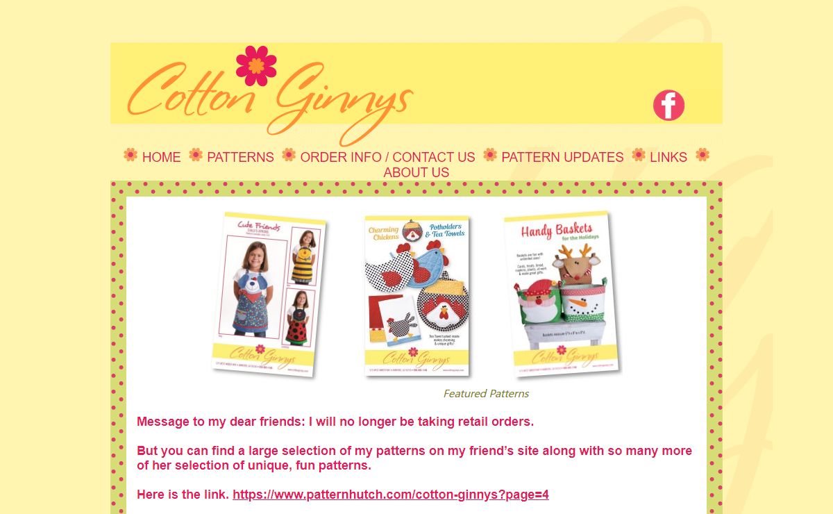 Cotton Ginny's Craft and Wearable Patterns