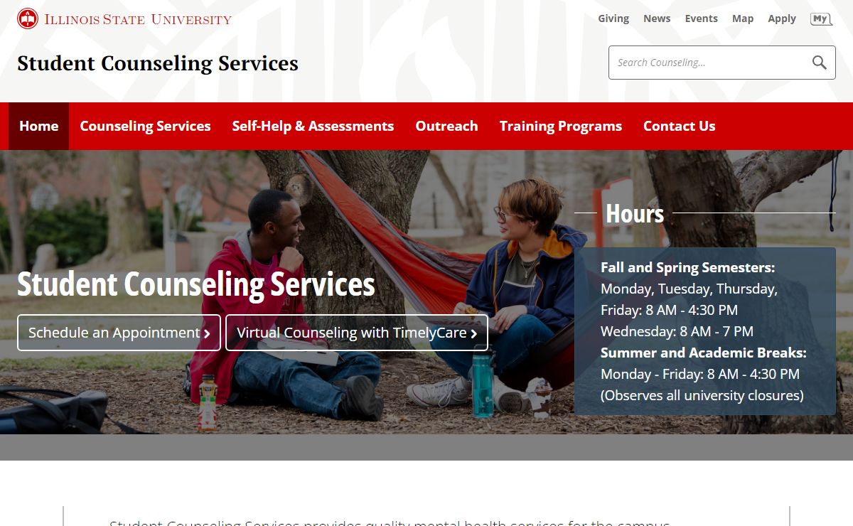 Student Counseling Services | Illinois State