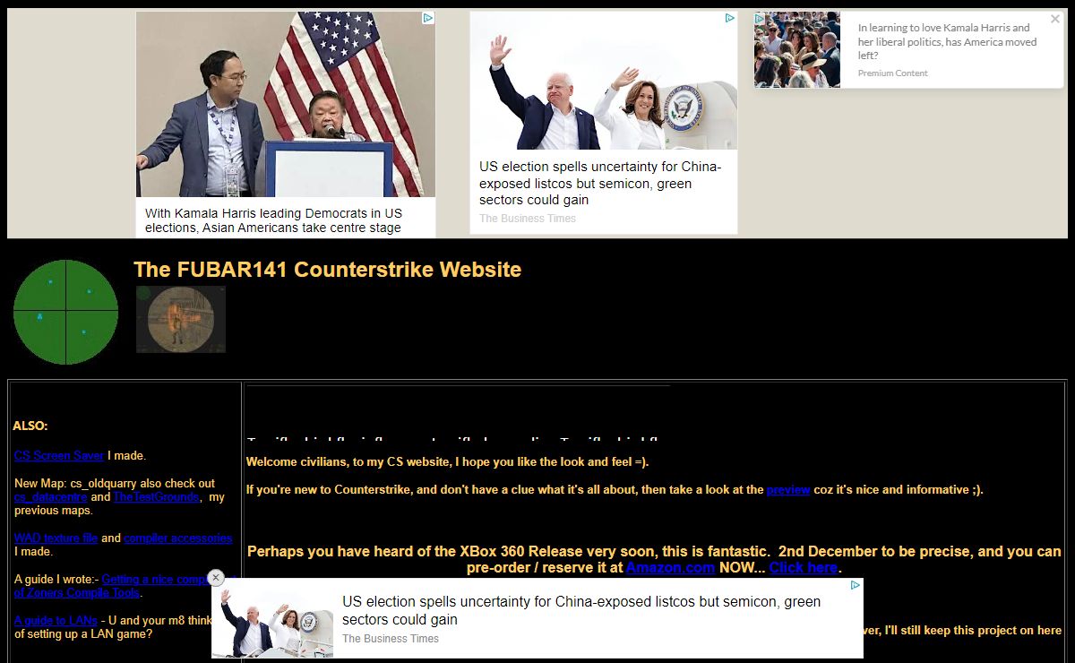 The FUBAR141 Counterstrike Website