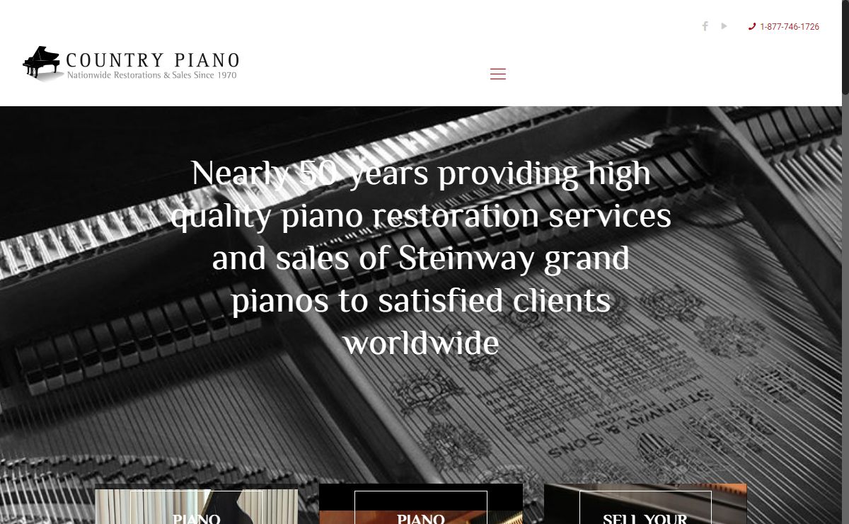 Piano Restoration & Sales Nationwide: Steinway, Yamaha & Knabe