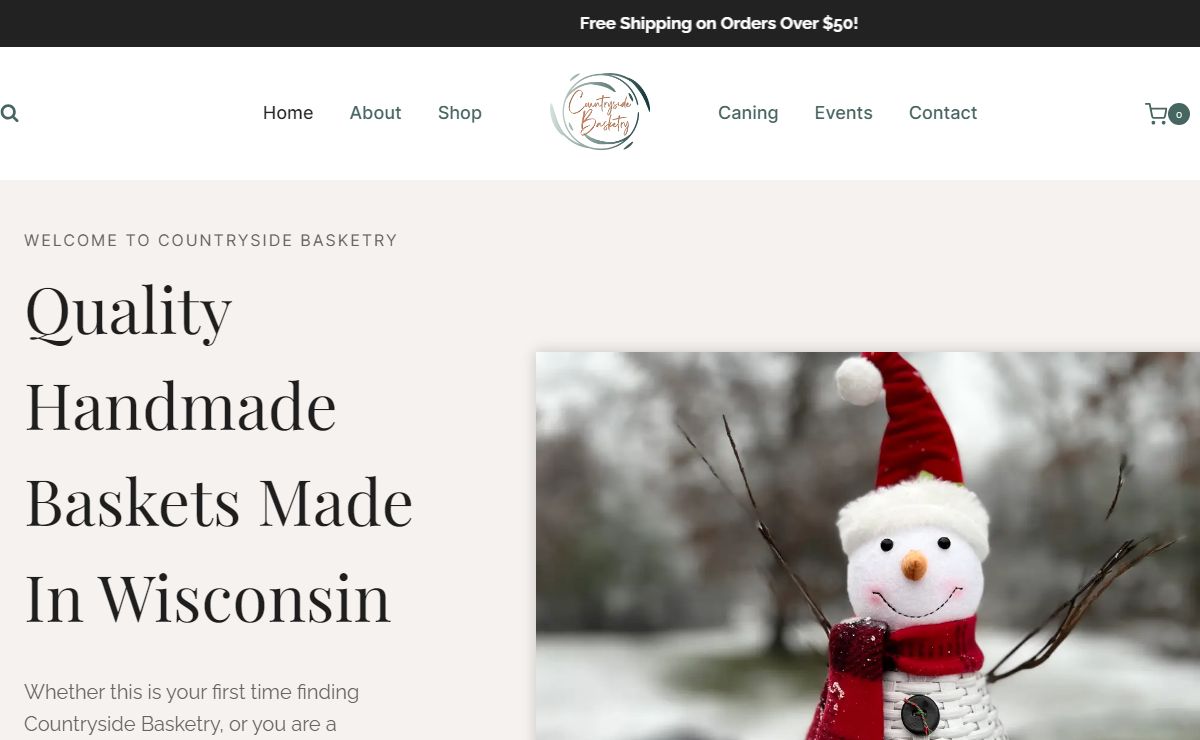 Handmade Baskets Made In Wisconsin By Countryside Basketry