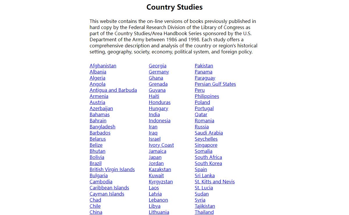 Country Studies