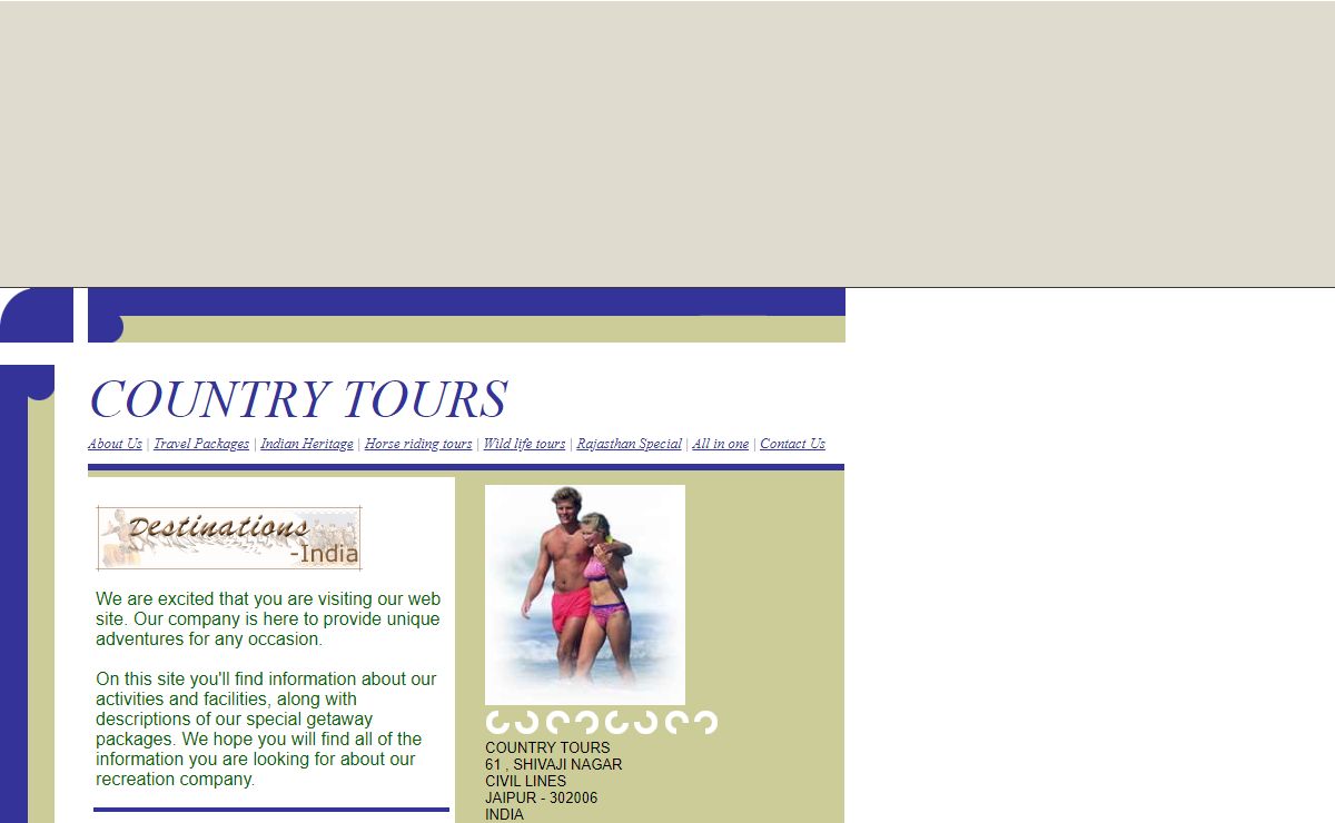 COUNTRY TOURS