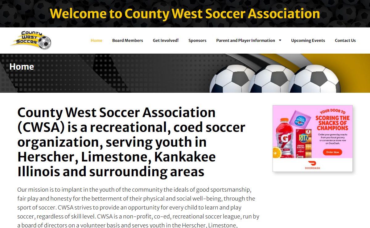Home | County West Soccer Association