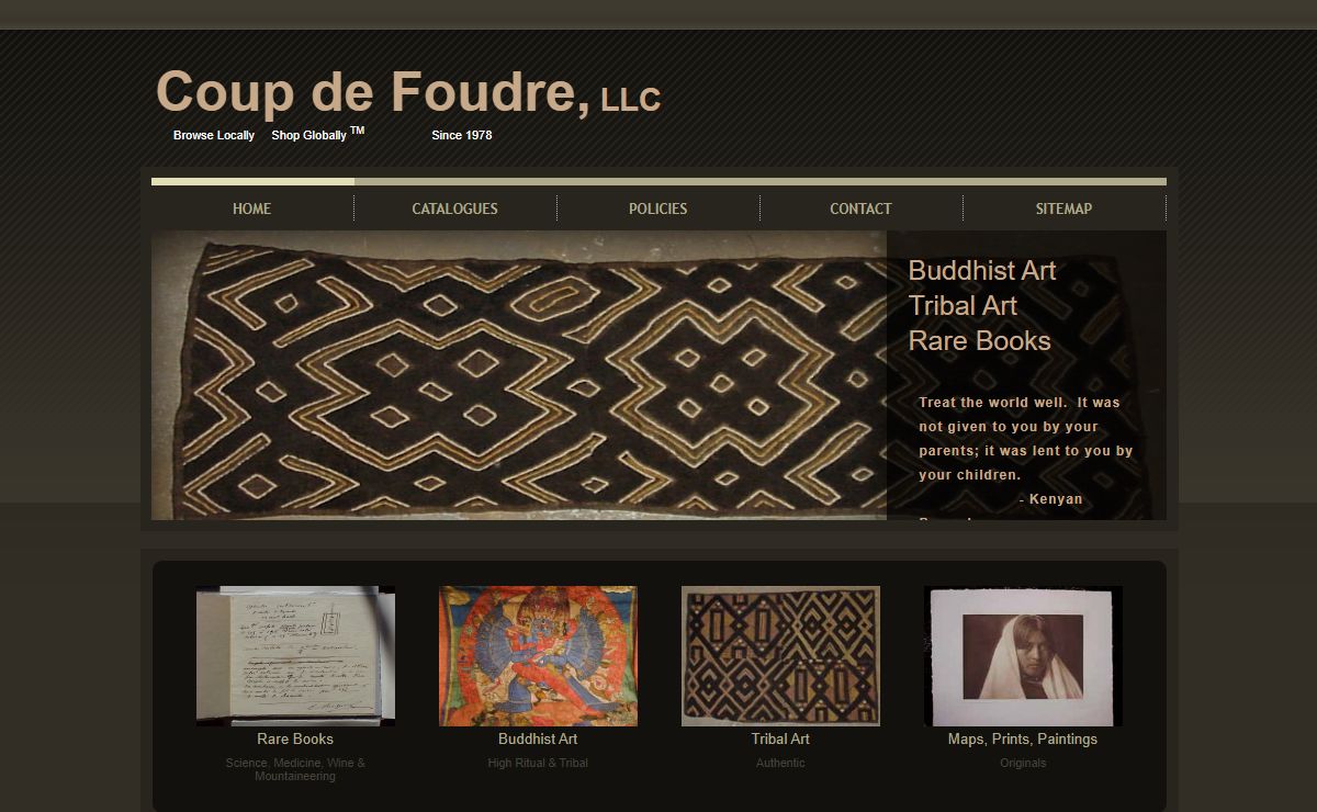 Coup de Foudre, LLC - Rare Books, Buddhist & Tribal Art
