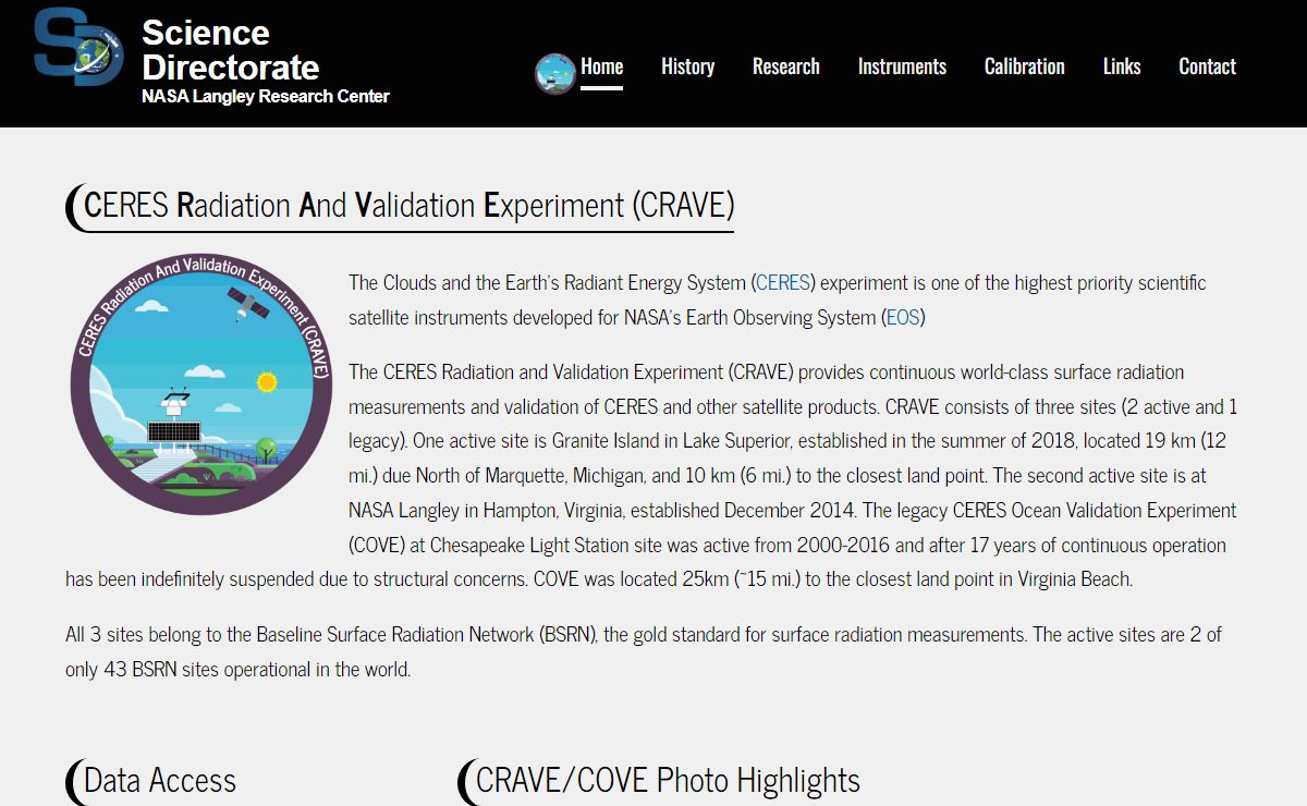 CRAVE (Homepage) – NASA Langley Research Center Science Directorate