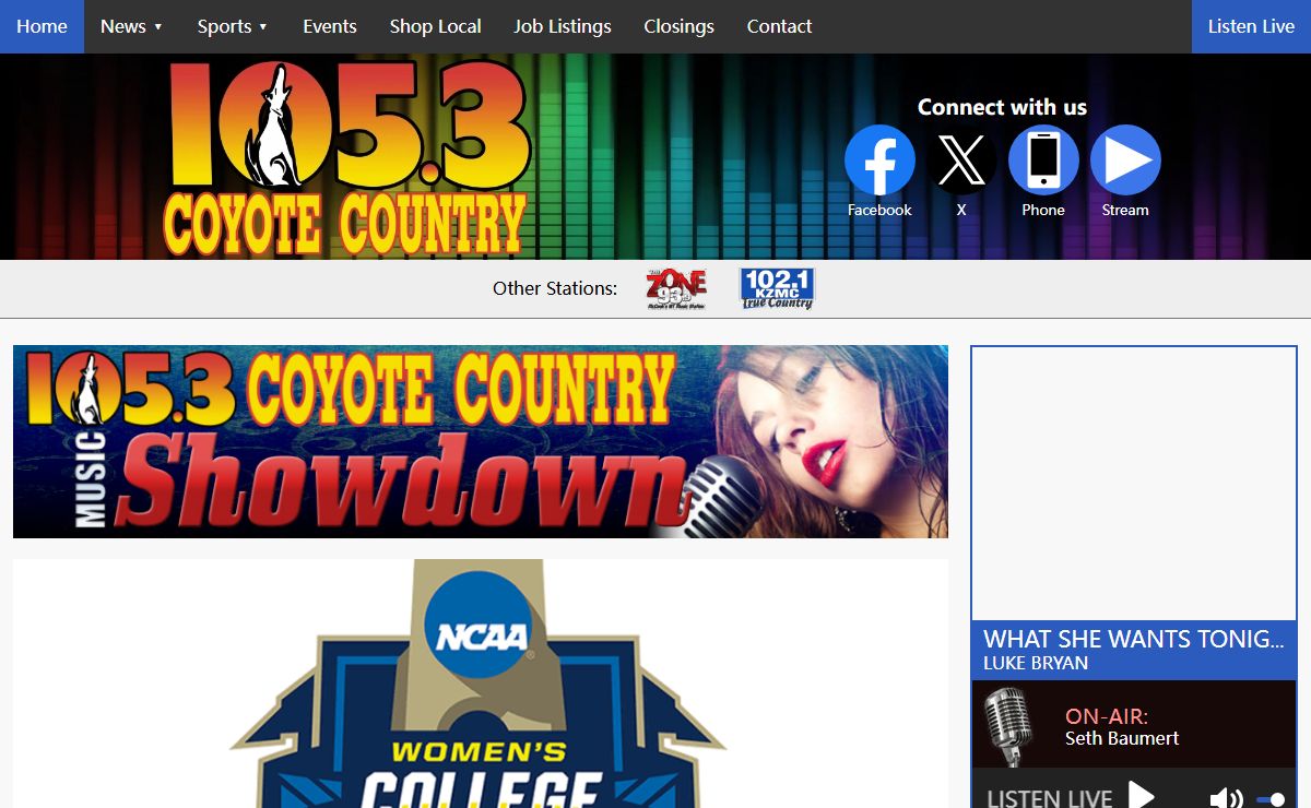 105.3 Coyote Country