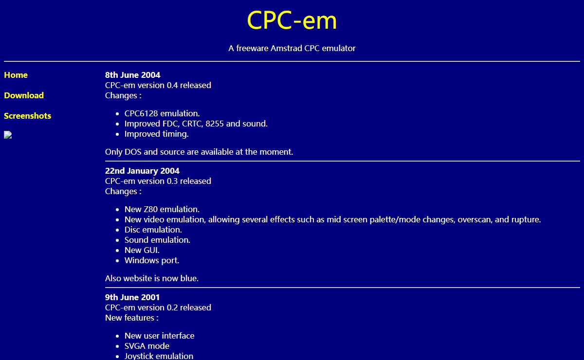 CPC-em - An Amstrad CPC Emulator