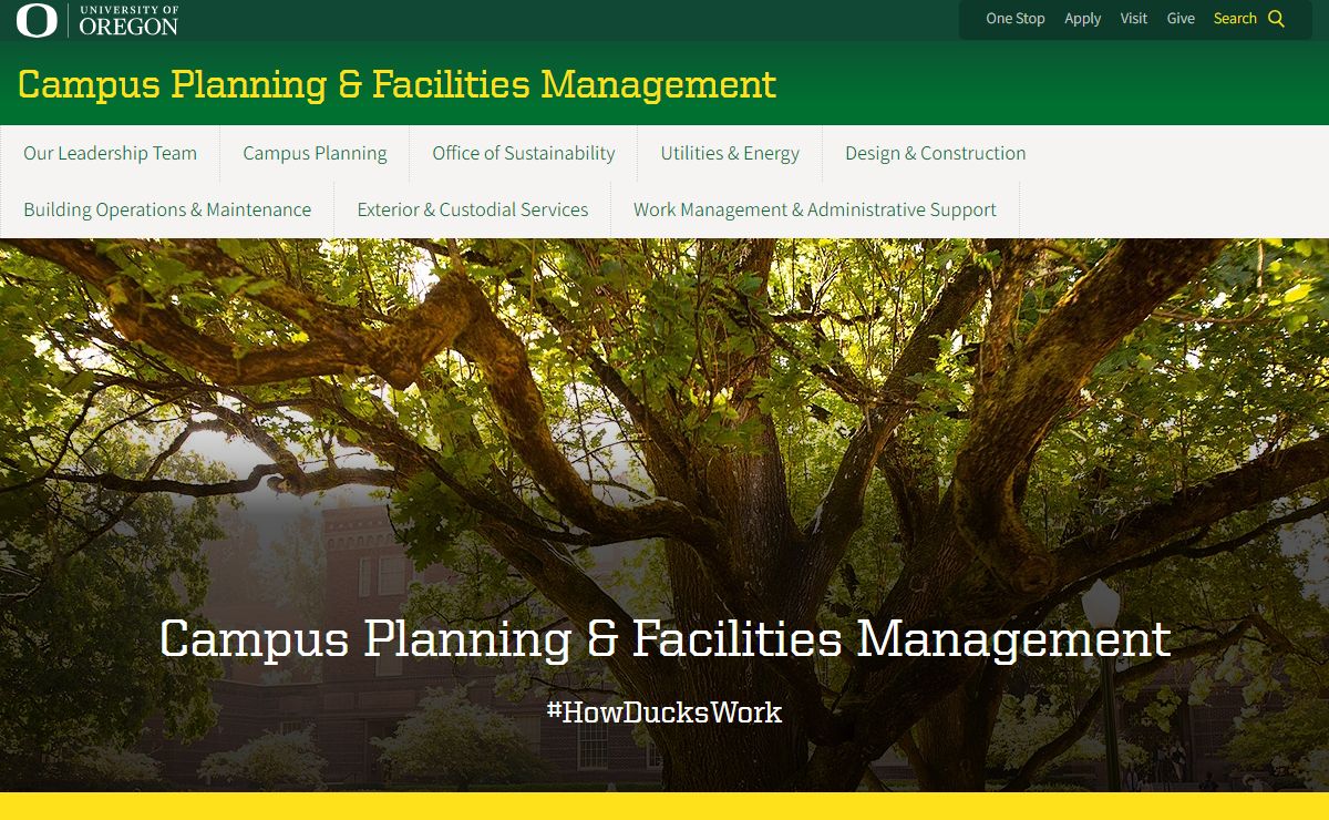 Campus Planning & Facilities Management | University of Oregon