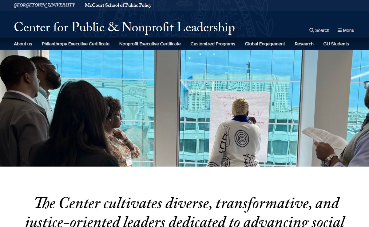 Georgetown University Center for Public & Nonprofit Leadership