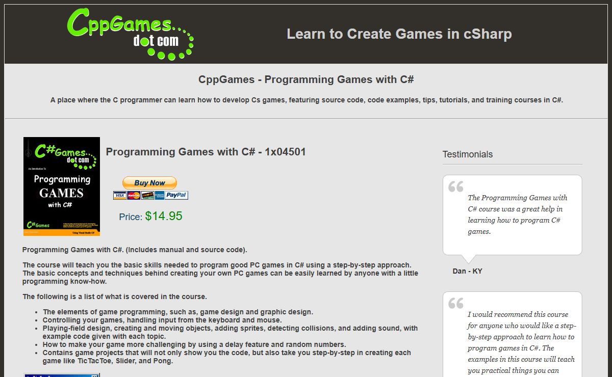 Cpp Games - Learn how to create games, cs game code, code examples