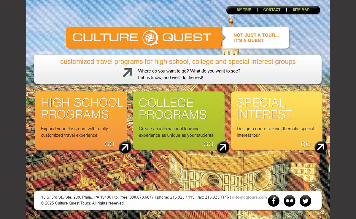Welcome to Culture Quest Tours | Culture Quest