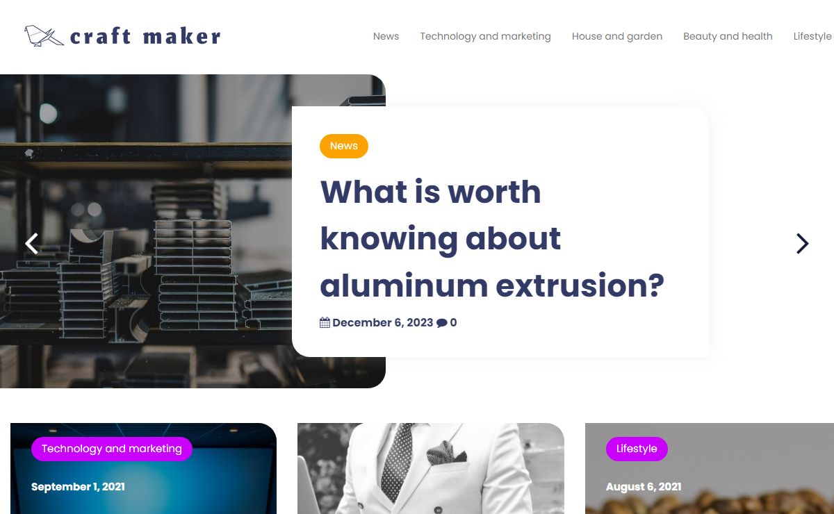 News, technology and marketing, house and garden, beauty and health, lifestyle