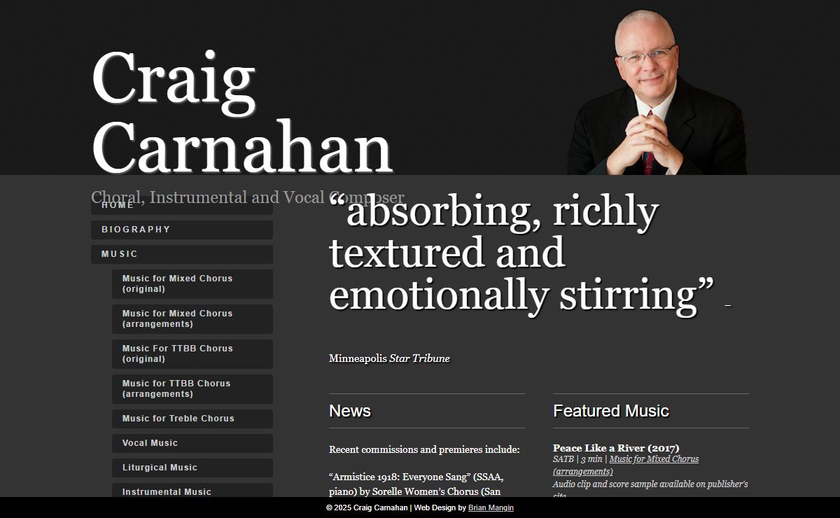 Craig Carnahan | Choral, Instrumental and Vocal Composer