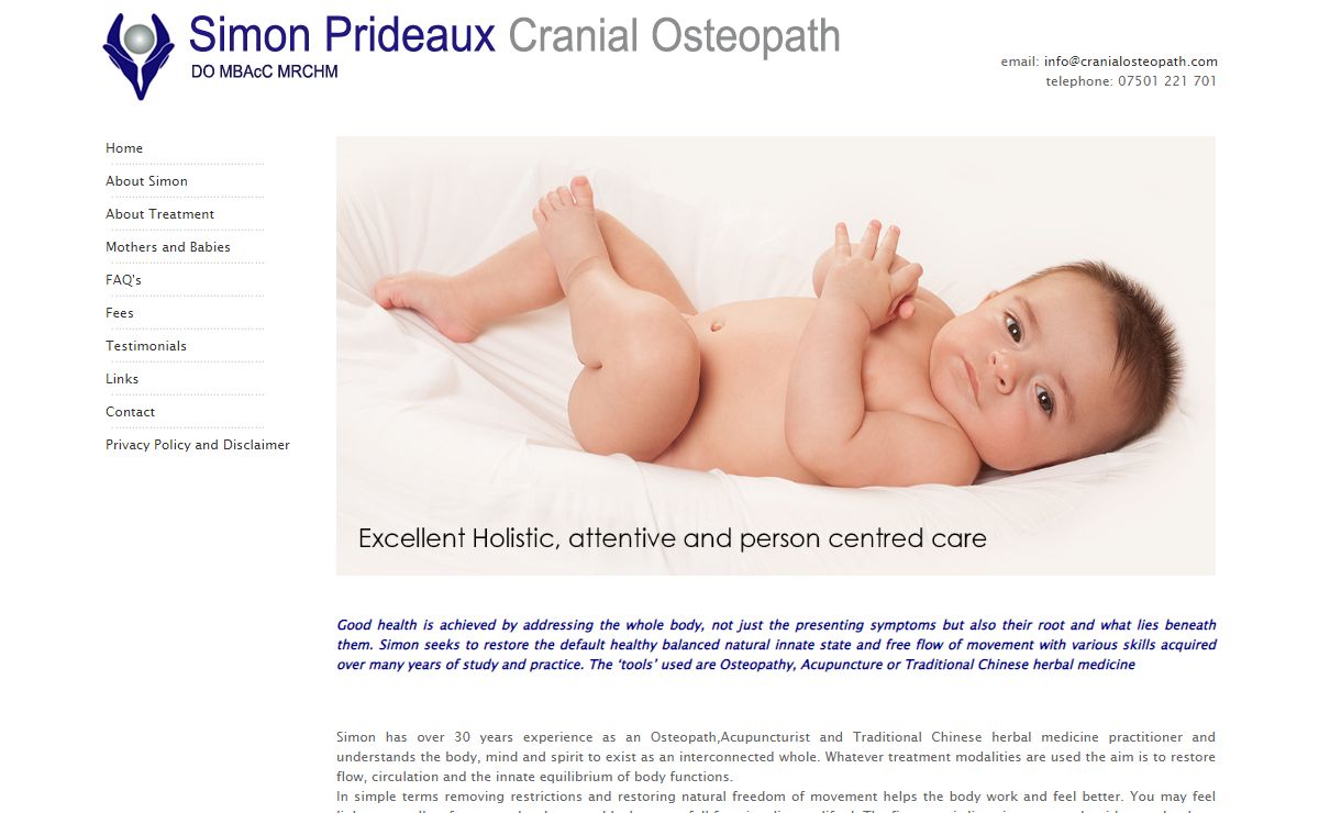 Cranial Osteopath Simon Prideaux