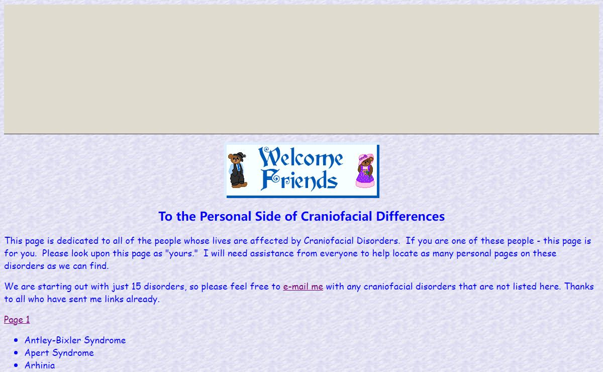 The Personal Side of Craniofacial Differences