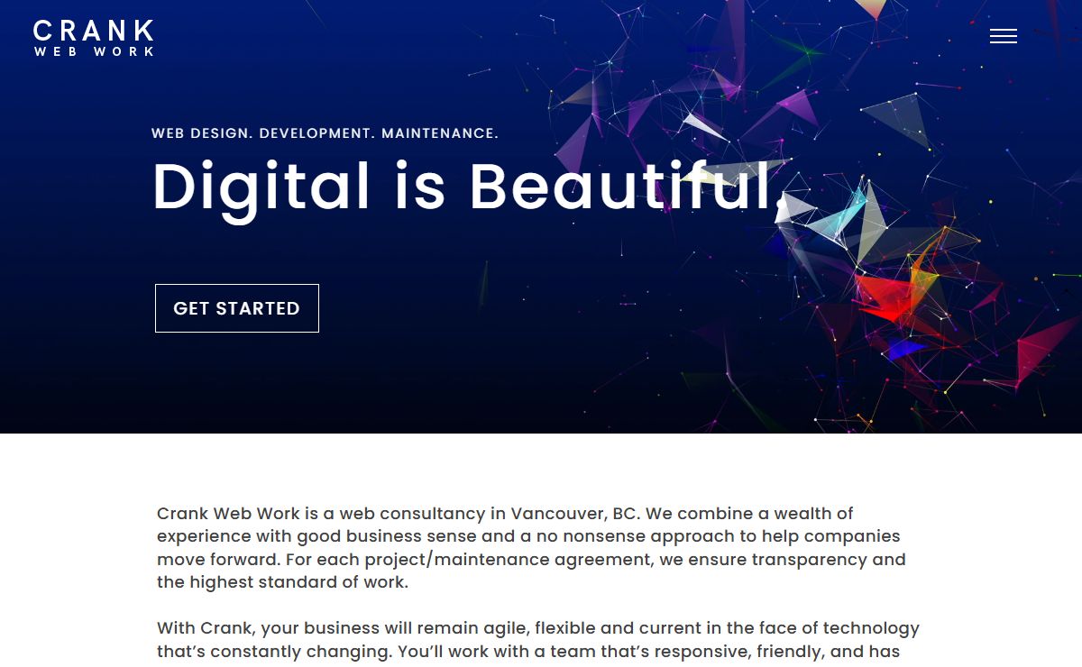 Crank Web Work - Web consultant for design, development, maintenance
