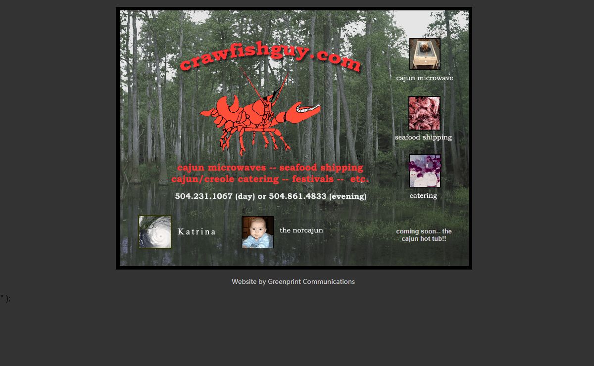 Crawfish Guy Cajun Microwaves
