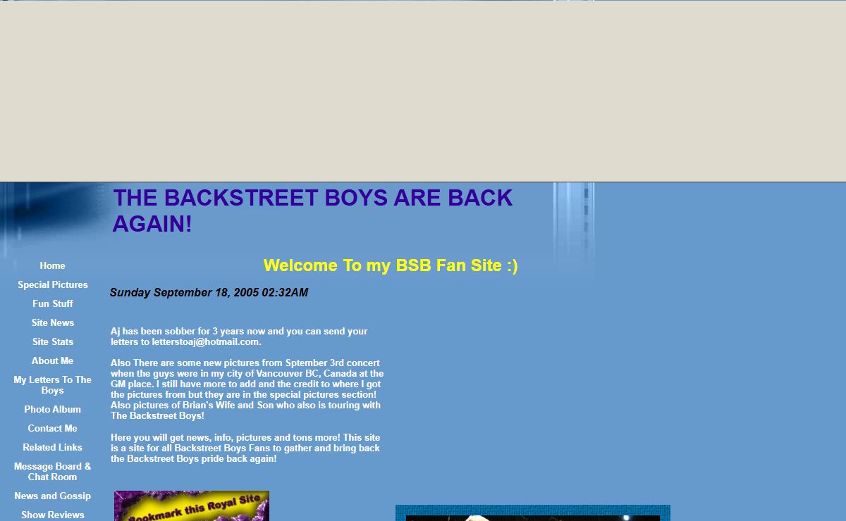 THE BACKSTREET BOYS ARE BACK AGAIN!
