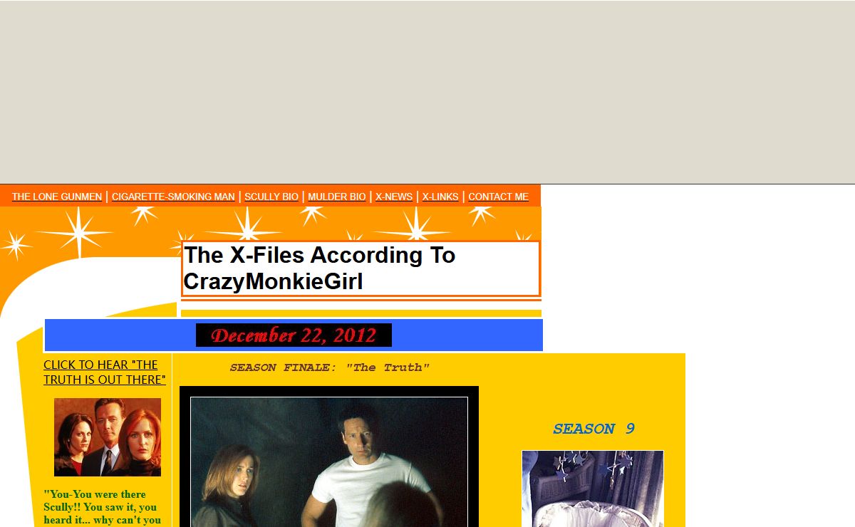 The X-Files According To CrazyMonkieGirl