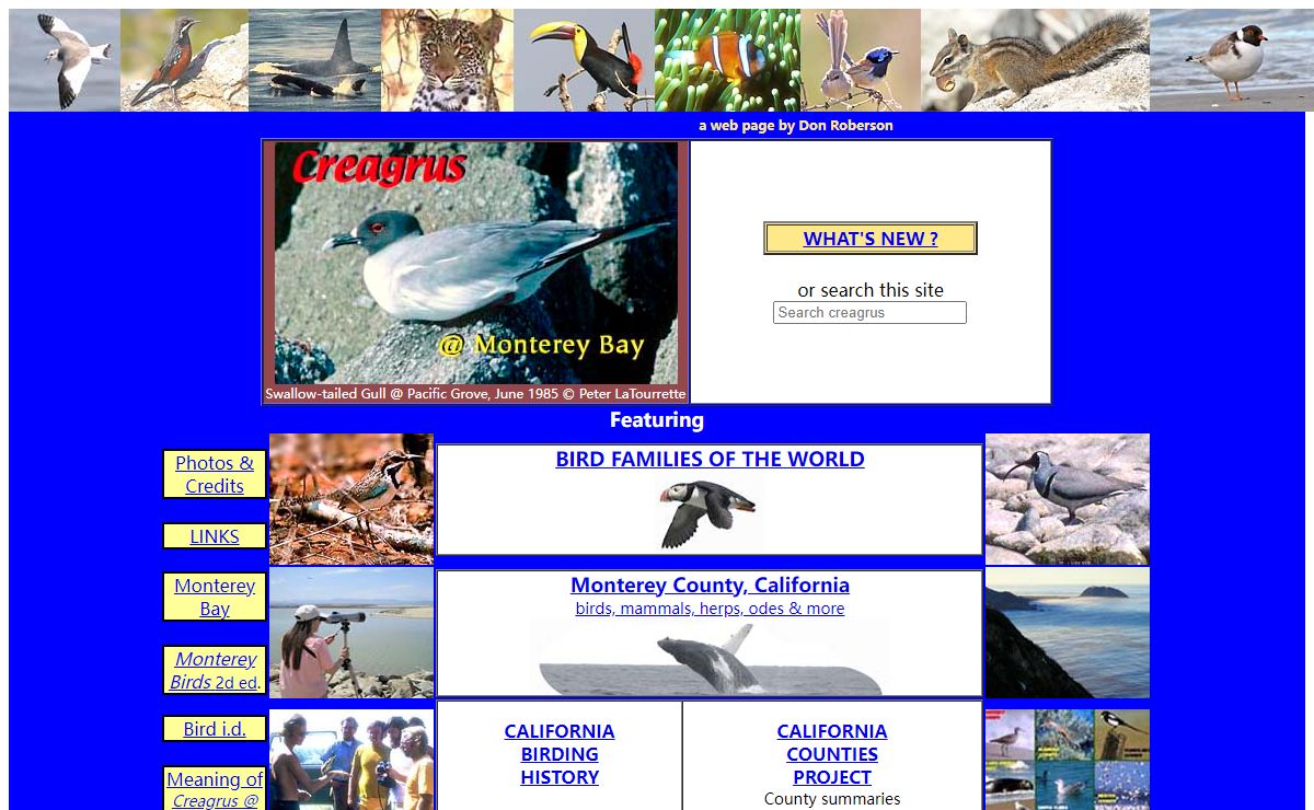 Creagrus home page