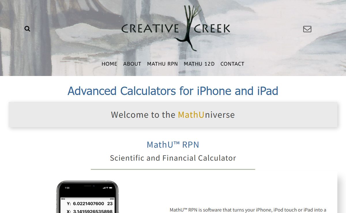 CREATIVE CREEK – Advanced Calculators for iPhone and iPad