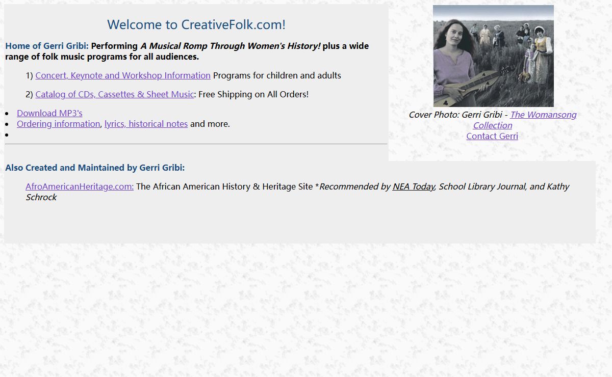 CreativeFolk.com: Gerri Gribi's Home Page