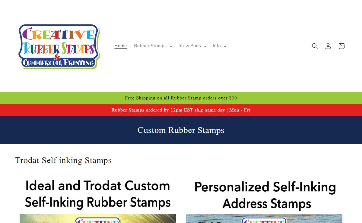 Creative Rubber Stamps - Best Self-Inking Stamps Vendors