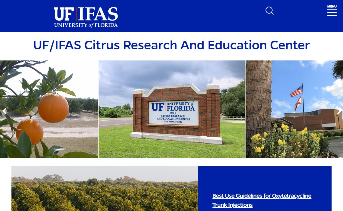 Citrus Research and Education Center (CREC) - University of Florida, Institute of Food and Agricultural Sciences - UF/IFAS
