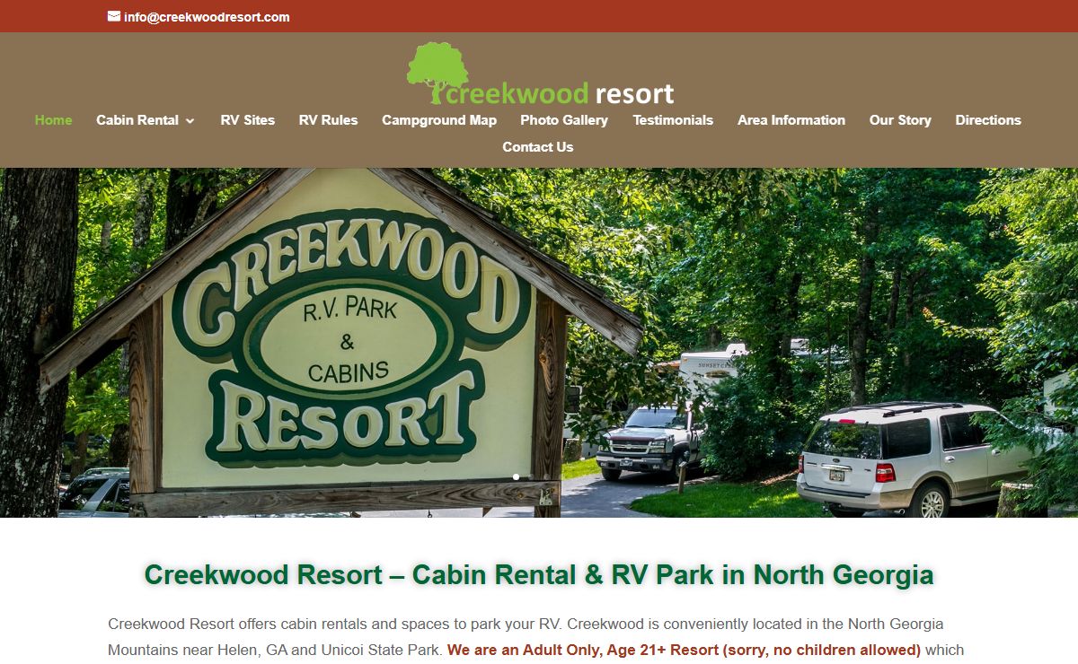 Creekwood Resort | North GA RV Park & Cabin Rental