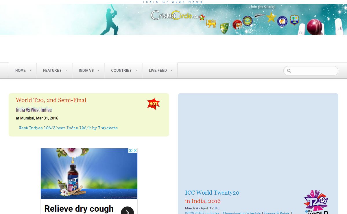 India Cricket Live Score