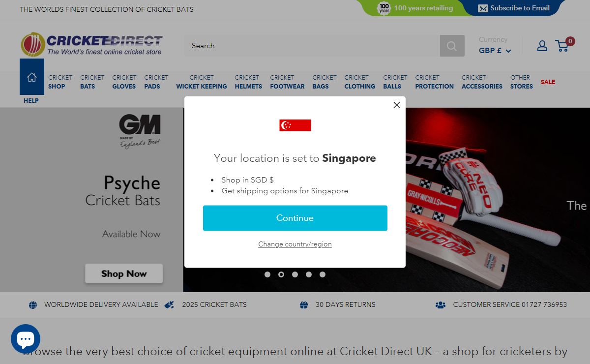 Cricket Direct - Cricket Equipment | Cricket Gear | Cricket Shop