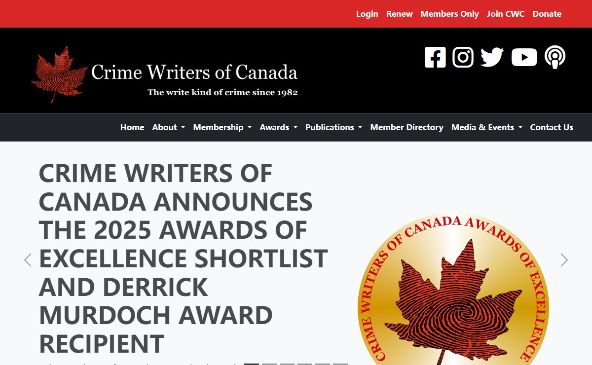 Crime Writers of Canada - Home