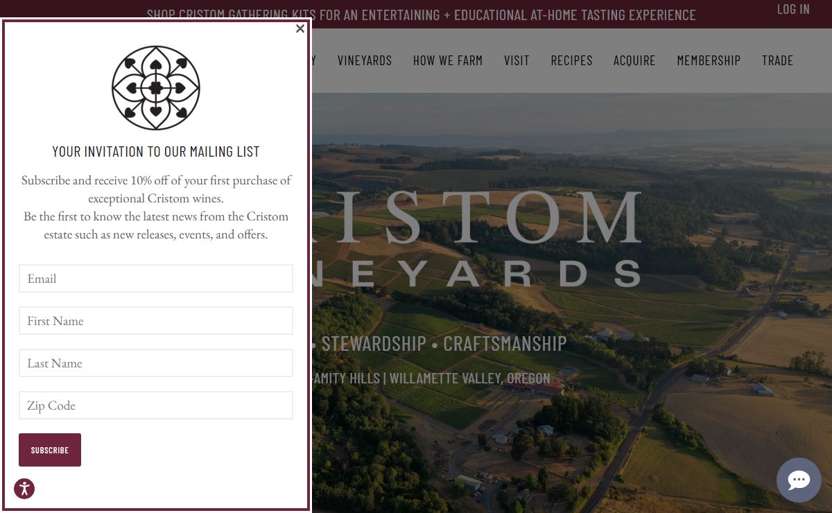 Home - Cristom Vineyards