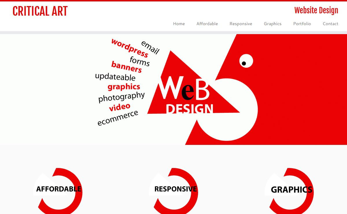 CRITICAL ART | Website Design