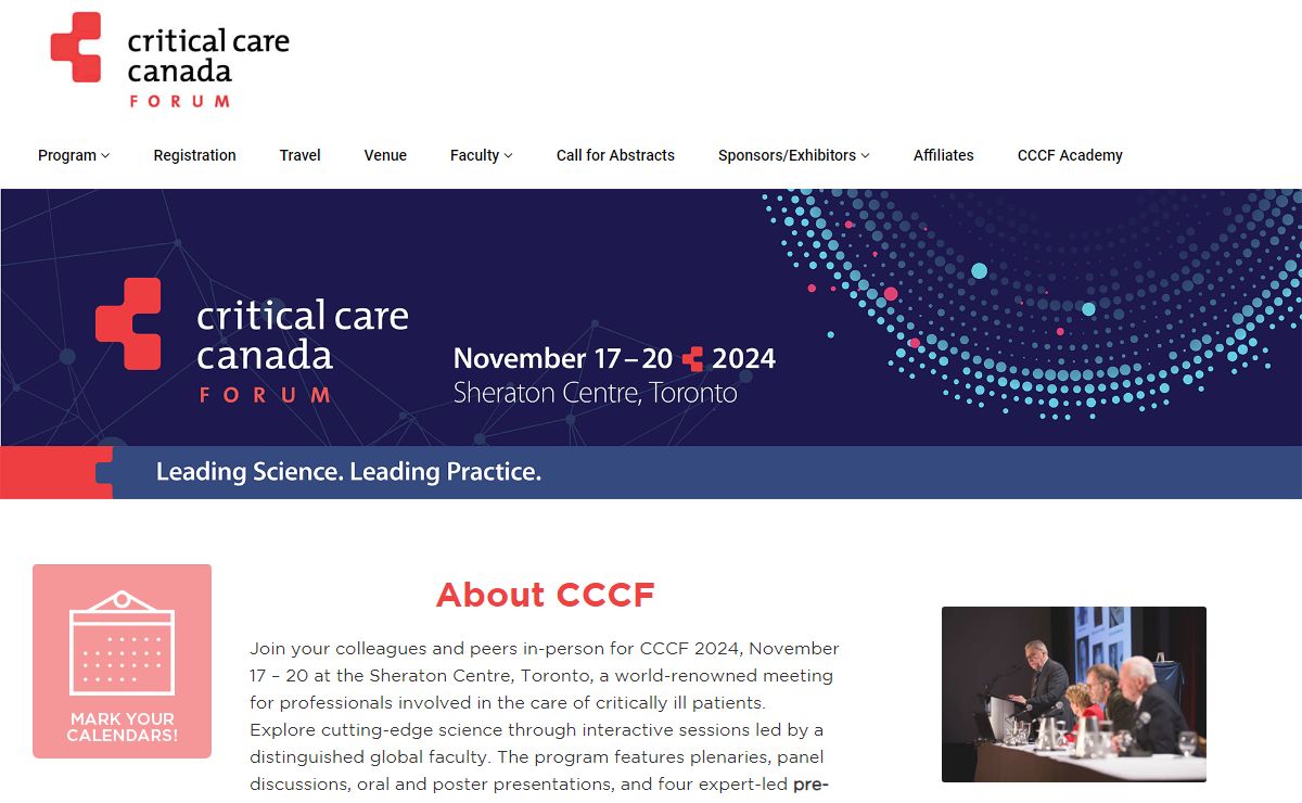Home - Critical Care Canada Forum