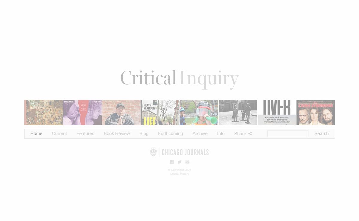 Critical Inquiry