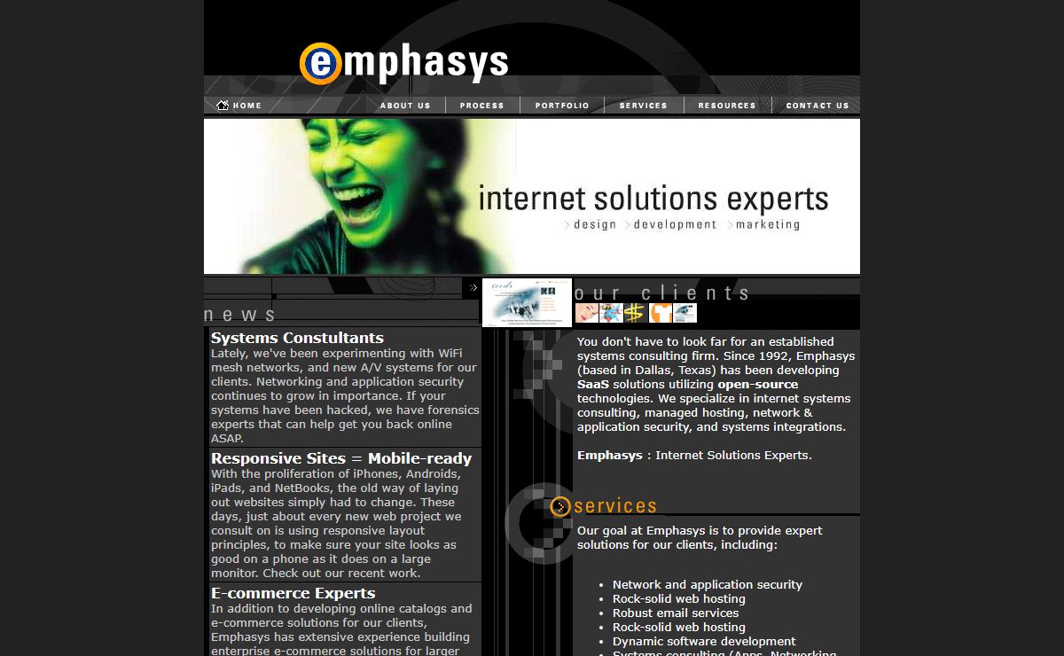 Emphasys Internet Solutions : Web Development, Design, Hosting, Marketing, Security = Emphasis Dallas, Texas