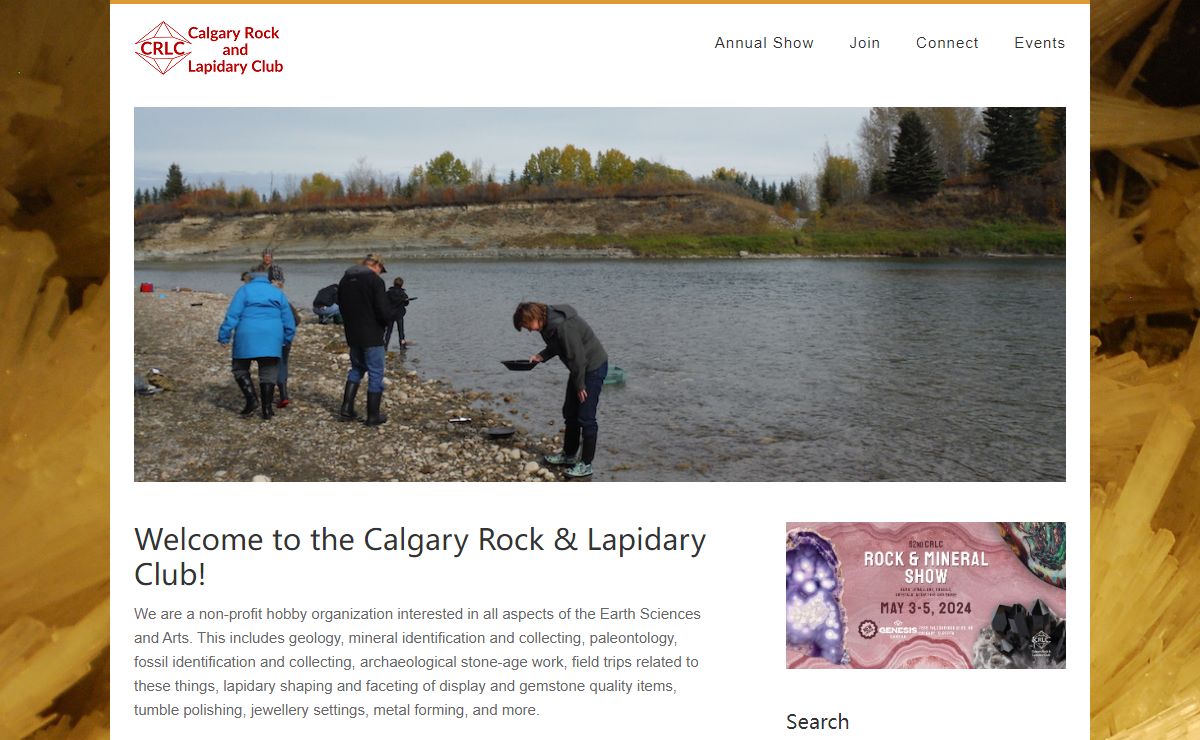 Calgary Rock & Lapidary Club - Rock & Jewelry Classes, Events