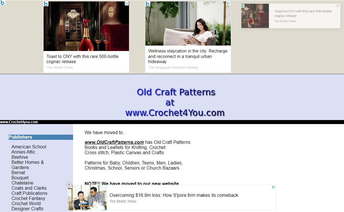 crochet knitting cross stitch macrame plastic canvas crafts patterns/www.crochet4you.com