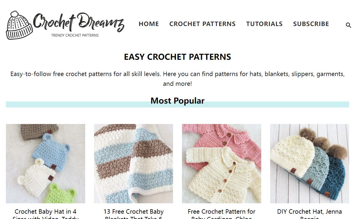 Easy Crochet Patterns - Crochet Dreamz
