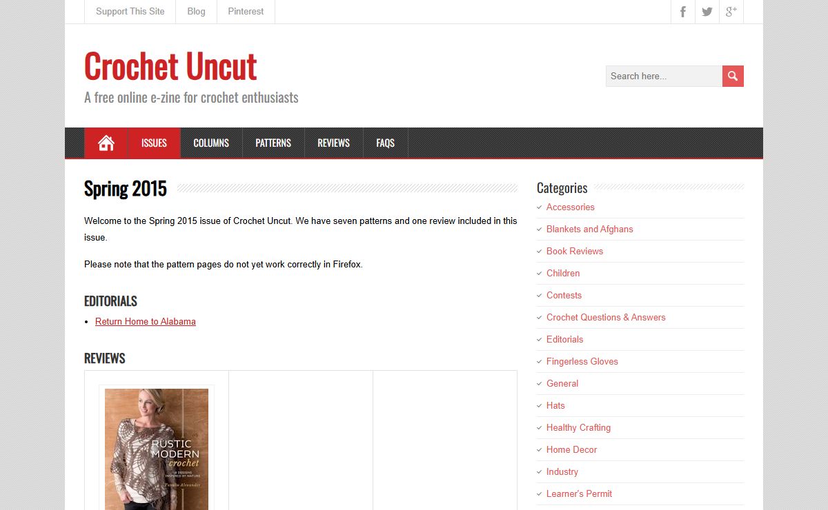 Crochet Uncut – A free online e-zine for crochet enthusiasts
