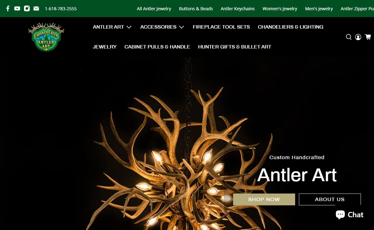 Crooked Creek Antler Art | Premium Hand Crafted Antler Creations
