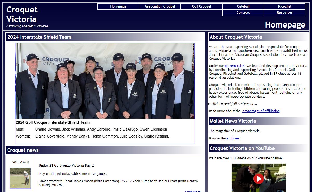 Homepage | Croquet Victoria