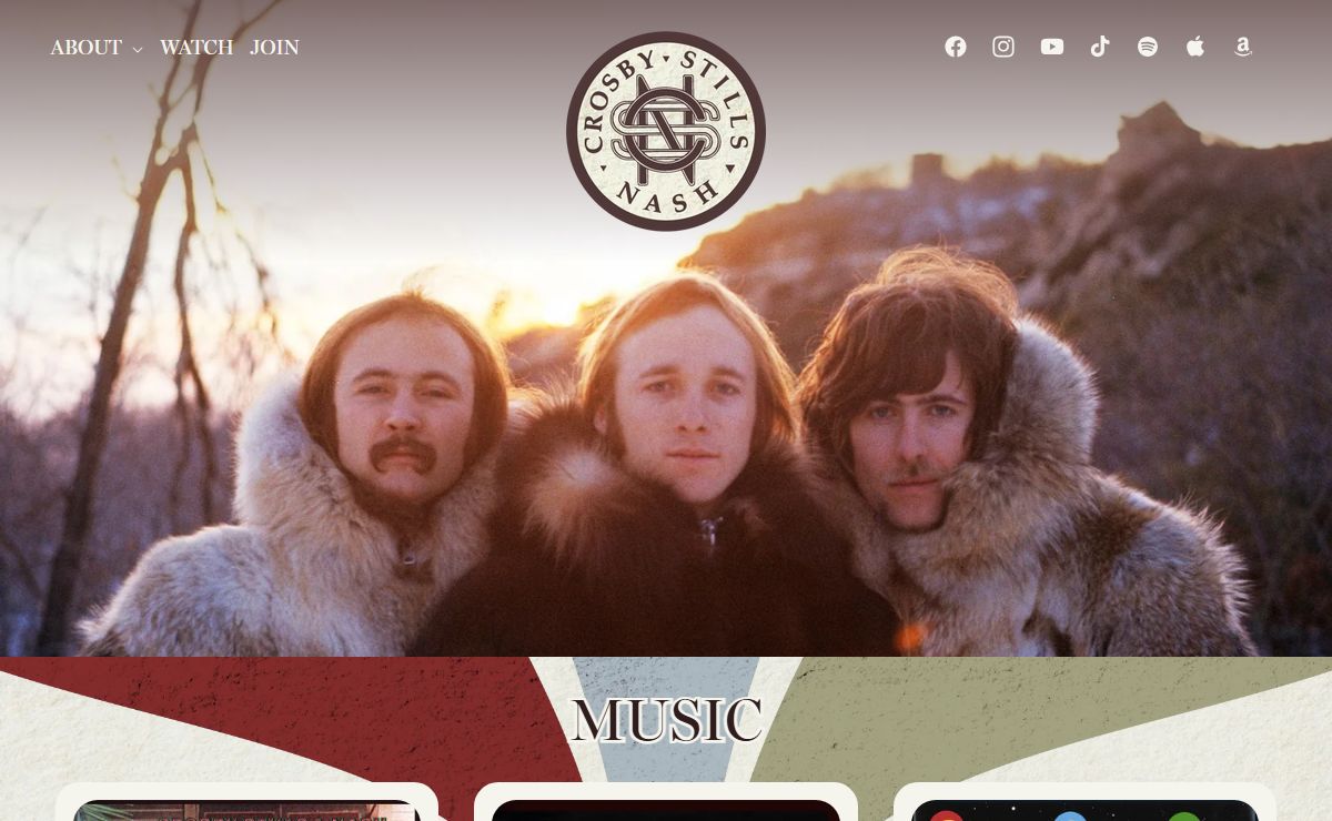 Official Website of the Legendary Supergroup Crosby, Stills & Nash