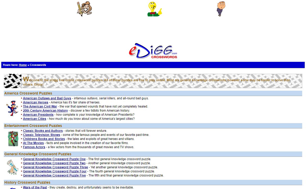 Free Crossword Puzzles
