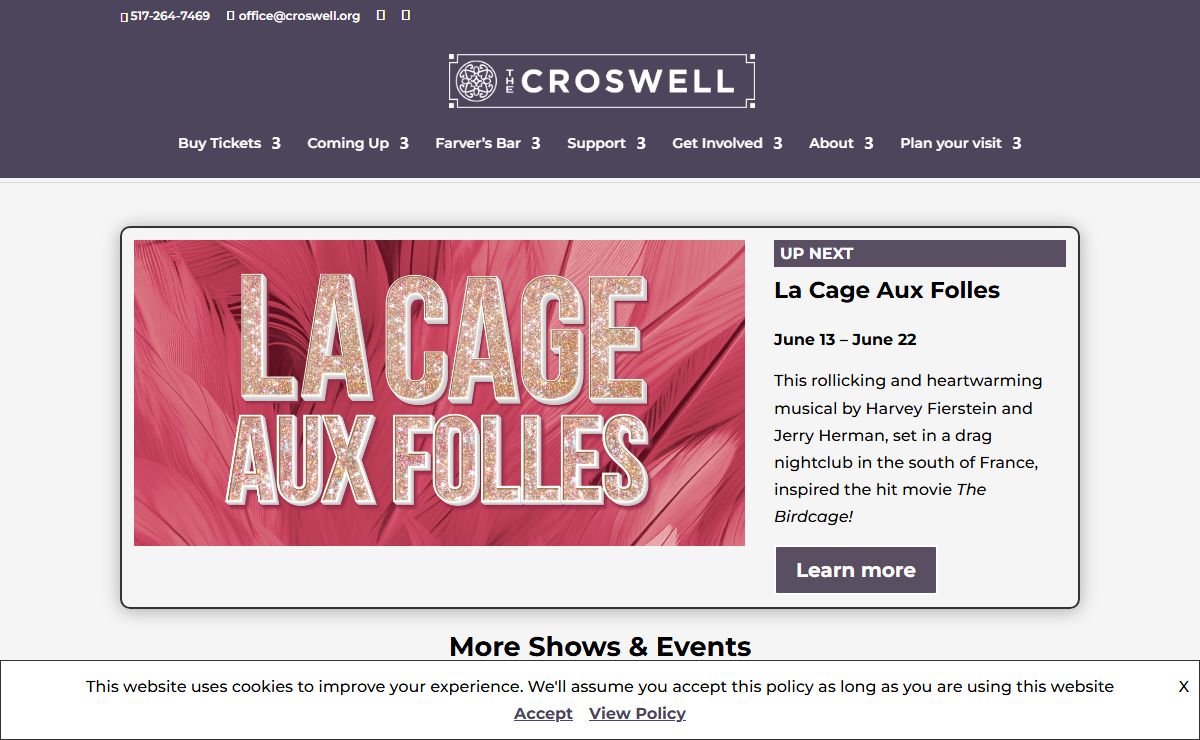 Welcome To The Croswell! | Croswell Opera House