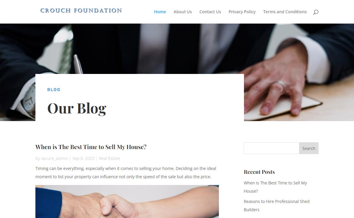 Blog - Crouch Foundation | realtor offices near me, Shed Builders in Townsville, epoxy garage flooring Manchester