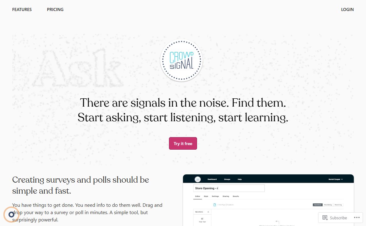 Crowdsignal | Surveys, Polls, and Quizzes | Get the responses you need, anywhere