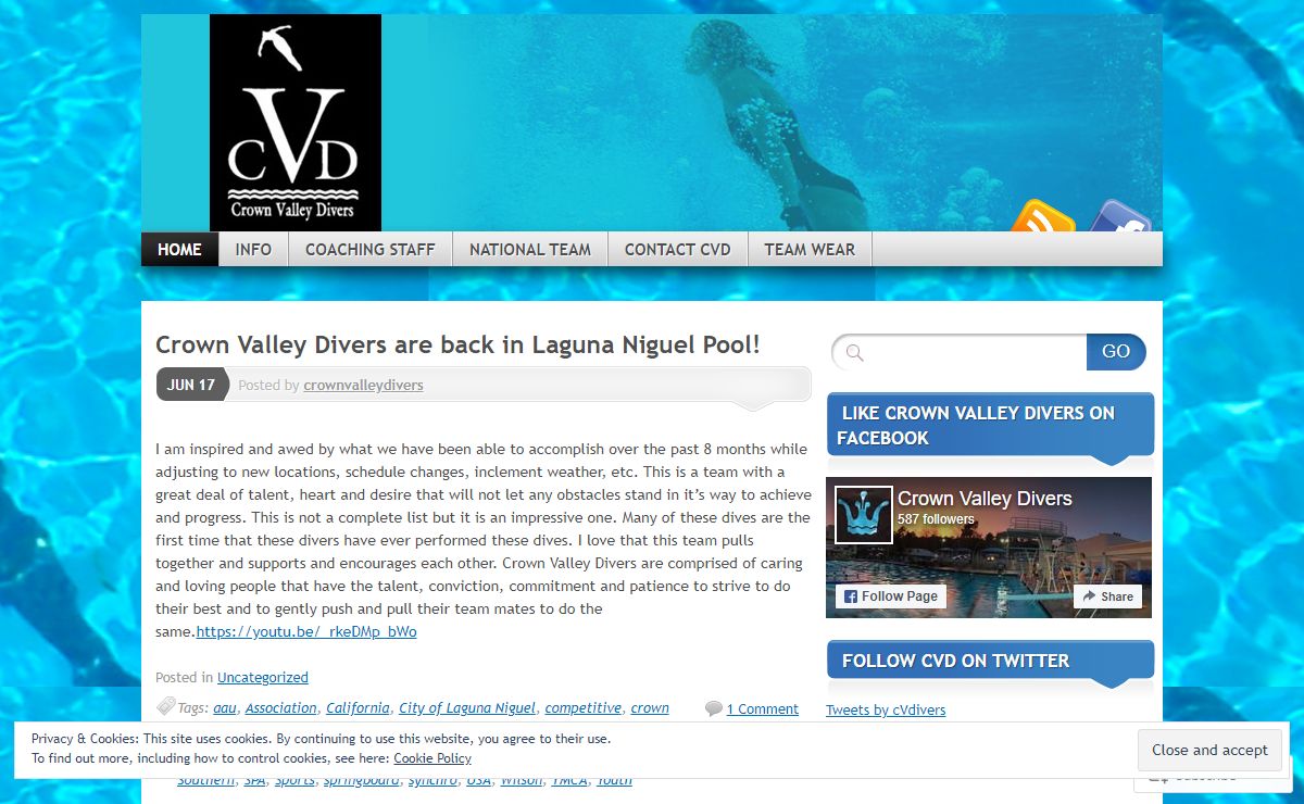 Crown Valley Divers | Welcome to the home of the Crown Valley Divers, Laguna Niguel CA